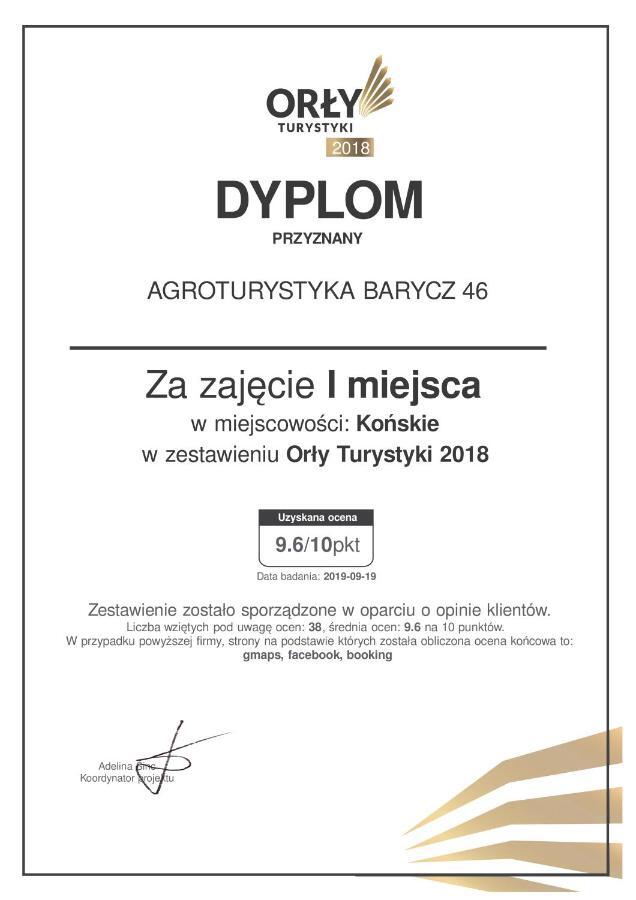 Agroturystyka Barycz 46 Konskie Exteriér fotografie